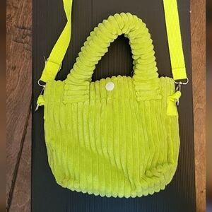 Lime Green Textured Women's Bag